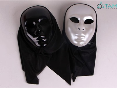 Mặt nạ ác quỷ khủng bố Trắng đen HLW-MN-40